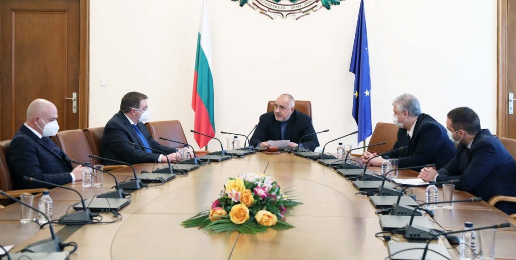 премиерът Борисов на среща с представители на Националния оперативен щаб